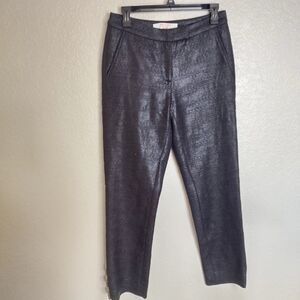 creatures of the wind texture buttoned jewels straight leg pants sz 4